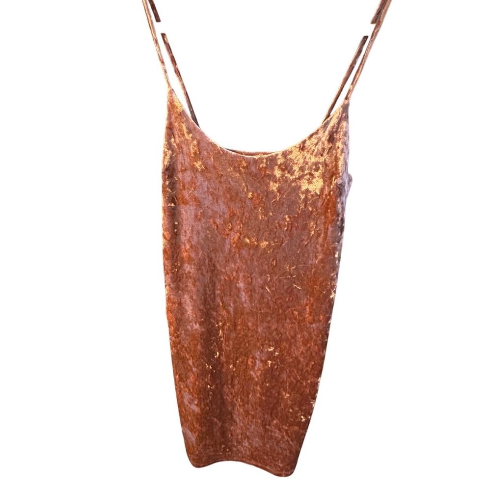 Forever 21 Pink Crushed Velvet Bodycon Slip Dress – Size Small